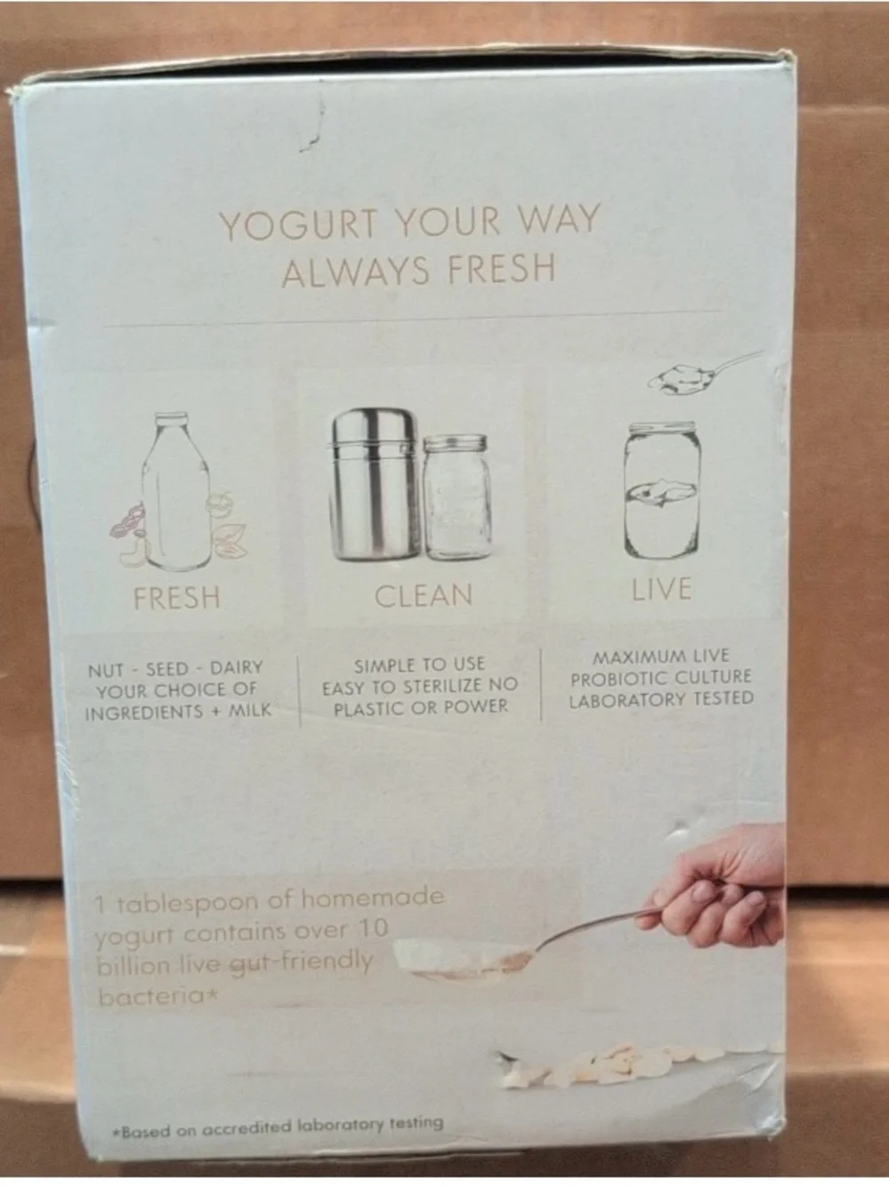 Culture Cupboard Yogurt Your Way Maker Stainless Steel Glass Jar 1 Quart